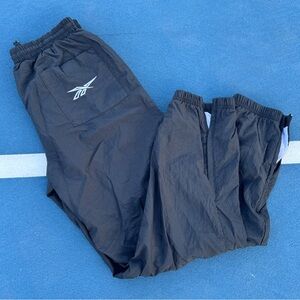 Vintage 90s Y2K Reebok Track Pants Black & White Men’s Size M